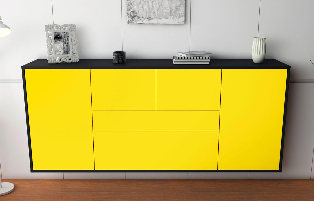 Sideboard Orange, Gelb, hängend (180x79x35cm)