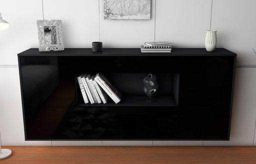 Sideboard Fullerton, Schwarz, hängend (180x79x35cm)