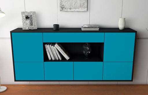 Sideboard Fullerton, Türkis, hängend (180x79x35cm)