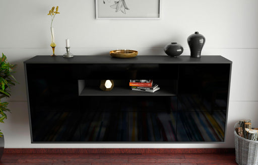 Sideboard McAllen, Schwarz, hängend (180x79x35cm)