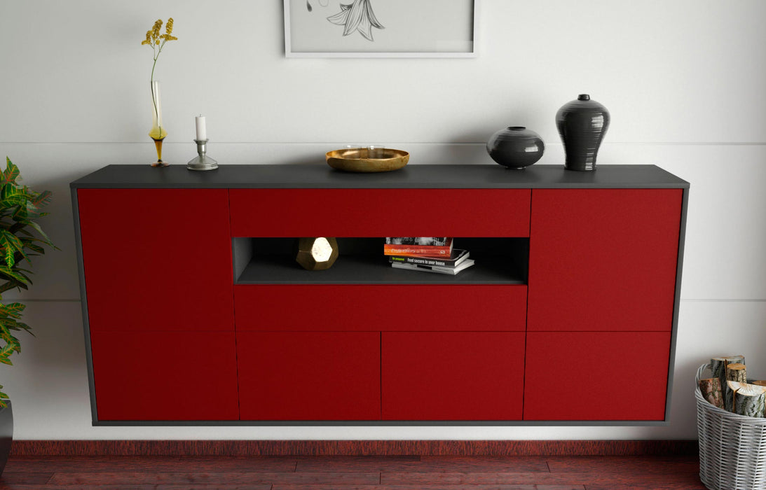 Sideboard McAllen, Bordeaux, hängend (180x79x35cm)