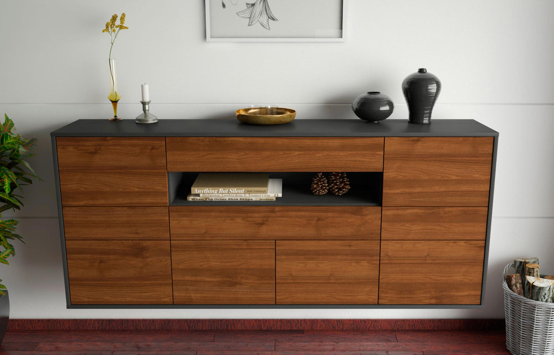 Sideboard Coral Springs, Walnuss, hängend (180x79x35cm)