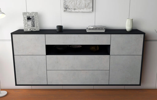 Sideboard Elizabeth, Beton, hängend (180x79x35cm)