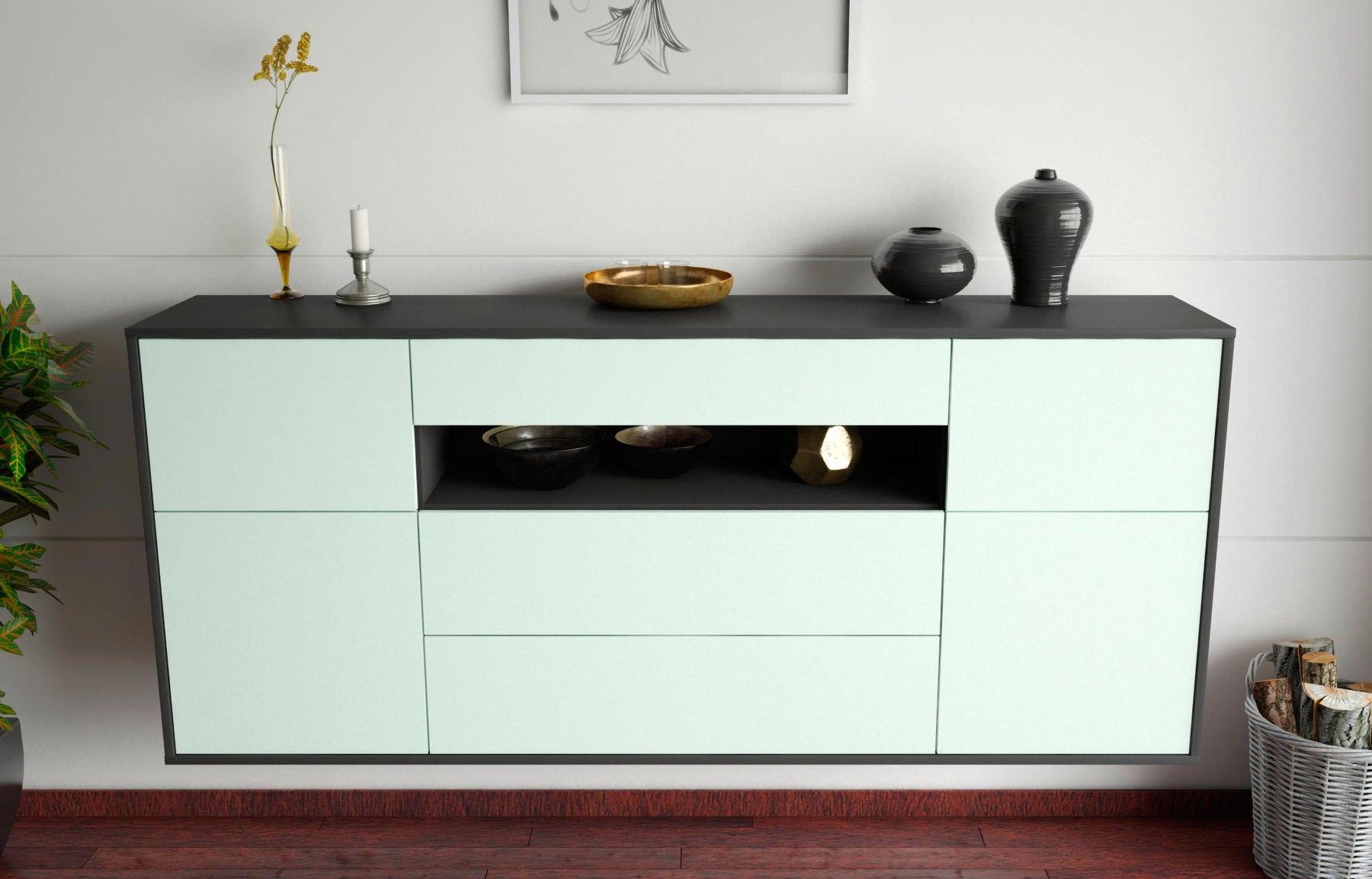 Sideboard Elizabeth, Mint, hängend (180x79x35cm)