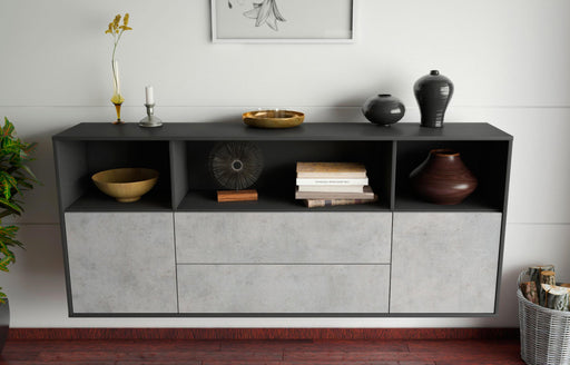 Sideboard Hartford, Beton, hängend (180x79x35cm)