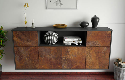 Sideboard West Valley City, Rost, hängend (180x79x35cm)