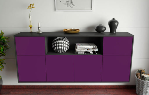 Sideboard West Valley City, Lila, hängend (180x79x35cm)