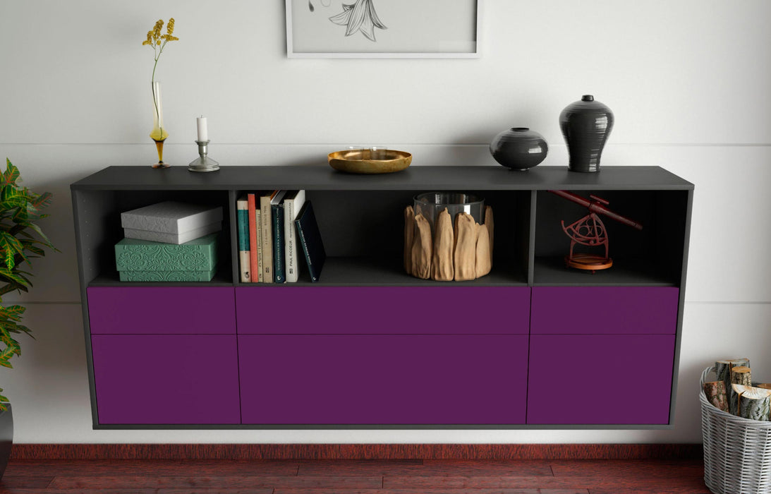 Sideboard Cary, Lila, hängend (180x79x35cm)