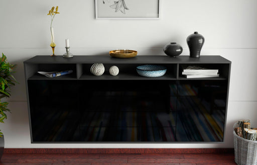 Sideboard Bellevue, Schwarz, hängend (180x79x35cm)