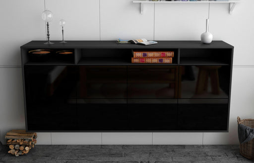 Sideboard Concord, Schwarz, hängend (180x79x35cm)