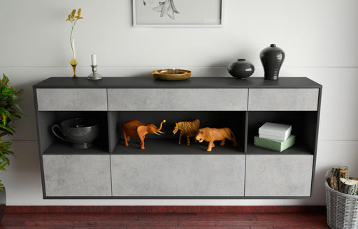 Sideboard Clarksville, Beton, hängend (180x79x35cm)