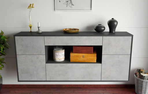 Sideboard Visalia, Beton, hängend (180x79x35cm)