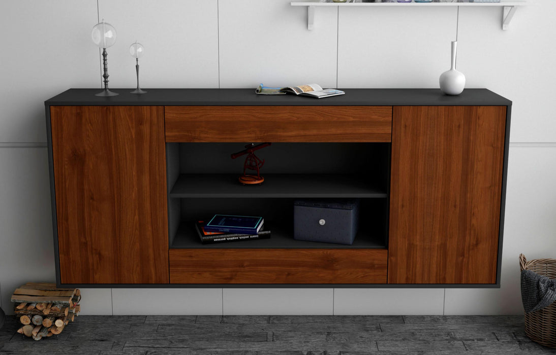 Sideboard Olathe, Walnuss, hängend (180x79x35cm)