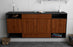 Sideboard Evansville, Walnuss, hängend (180x79x35cm)