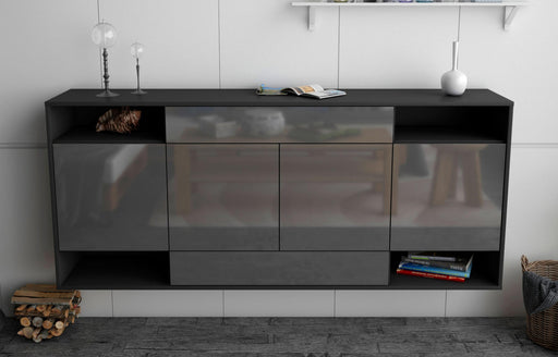 Sideboard Evansville, Grau, hängend (180x79x35cm)