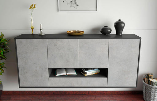 Sideboard Abilene, Beton, hängend (180x79x35cm)