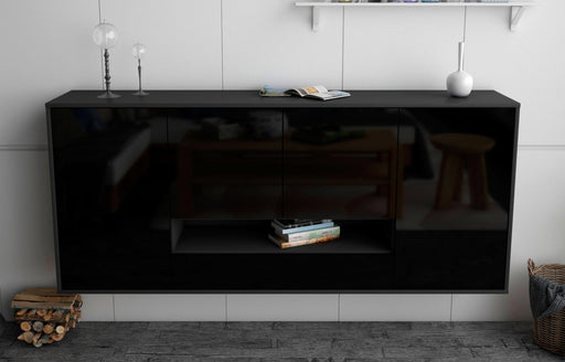 Sideboard Abilene, Schwarz, hängend (180x79x35cm)