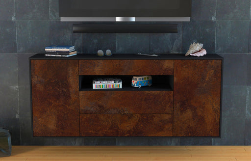 Sideboard Vallejo, Rost, hängend (180x79x35cm)