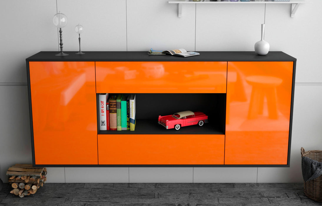 Sideboard Denton, Orange, hängend (180x79x35cm)