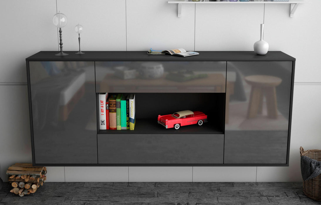 Sideboard Denton, Grau, hängend (180x79x35cm)