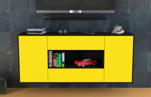 Sideboard Denton, Gelb, hängend (180x79x35cm)