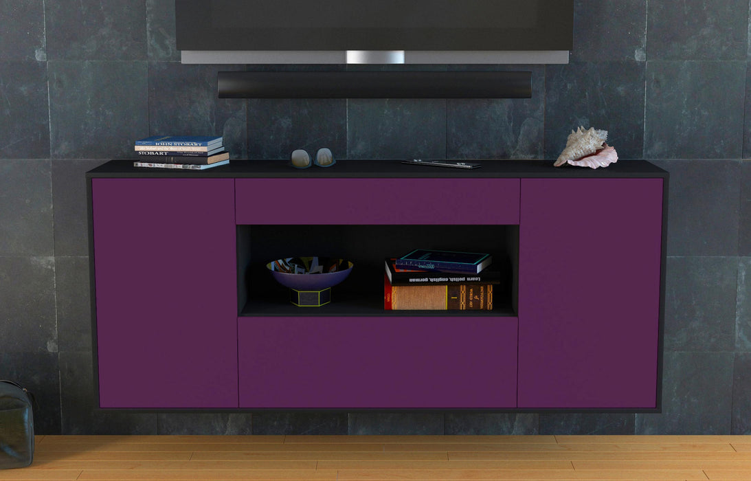 Sideboard Ann Arbor, Lila, hängend (180x79x35cm)