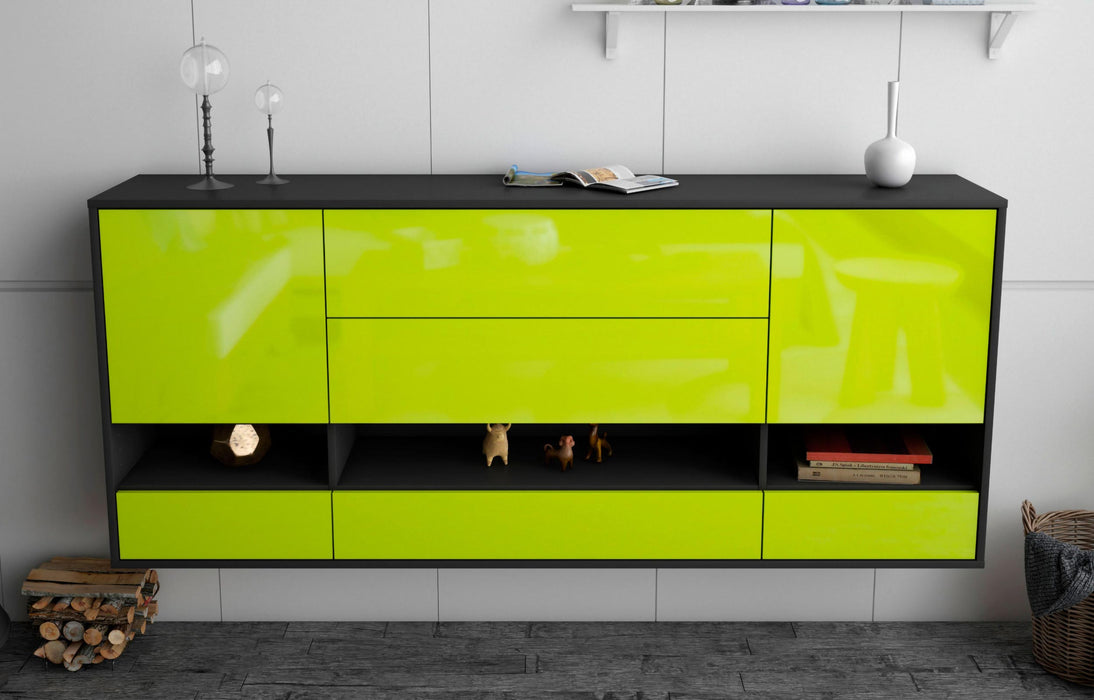 Sideboard Lafayette, Grün, hängend (180x79x35cm)