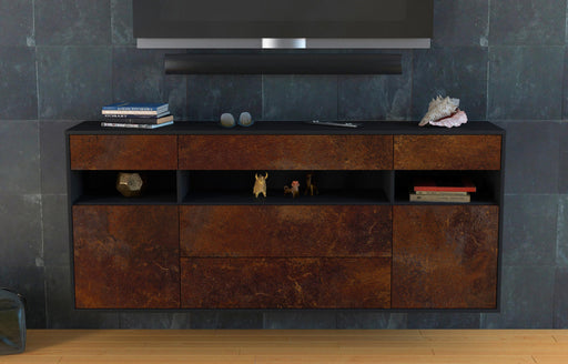 Sideboard Inglewood, Rost, hängend (180x79x35cm)