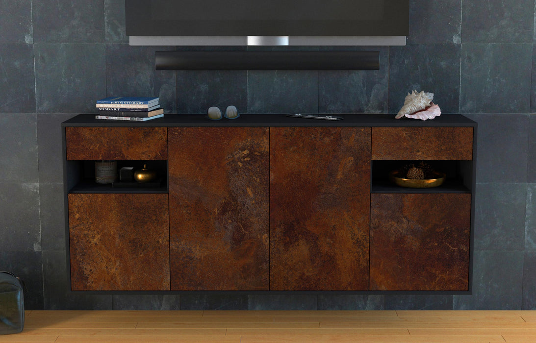 Sideboard Killeen, Rost, hängend (180x79x35cm)