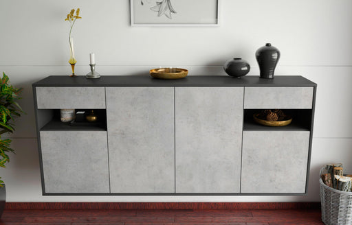 Sideboard Killeen, Beton, hängend (180x79x35cm)