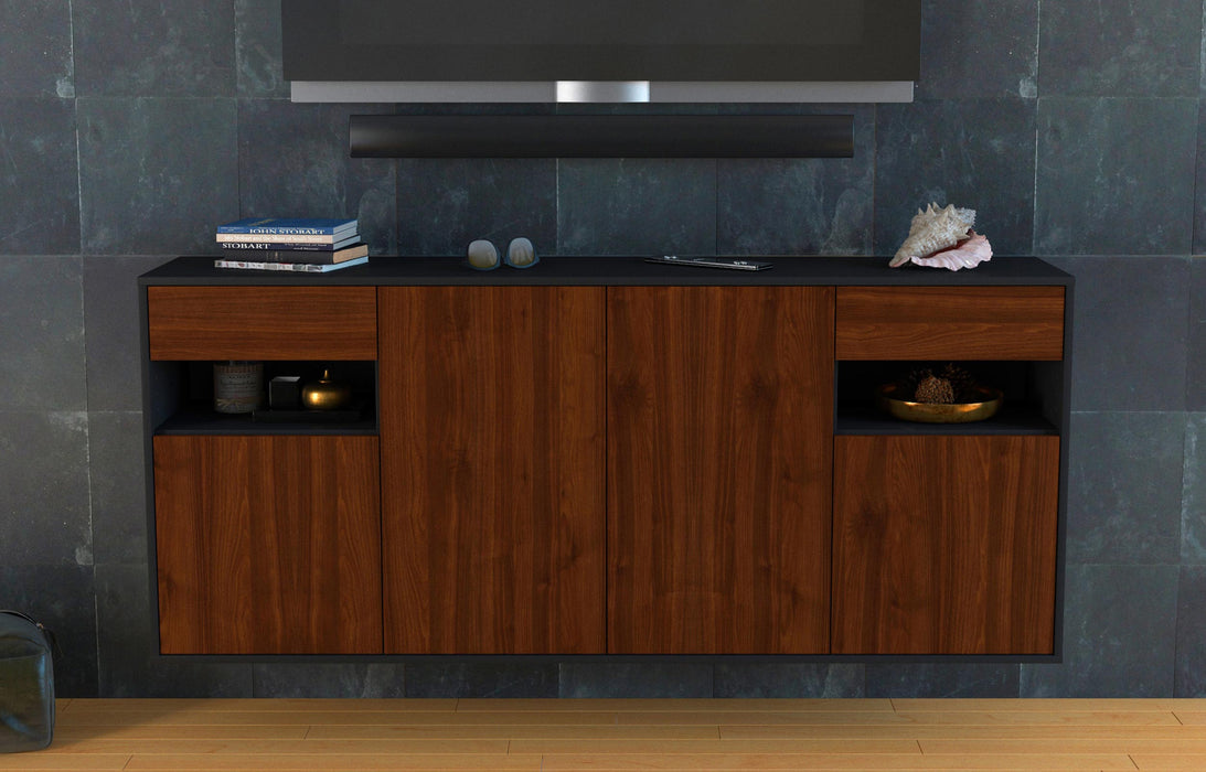 Sideboard Killeen, Walnuss, hängend (180x79x35cm)