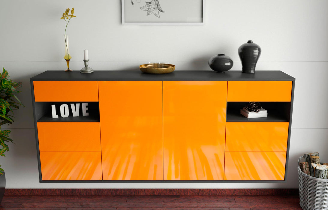 Sideboard Thornton, Orange, hängend (180x79x35cm)