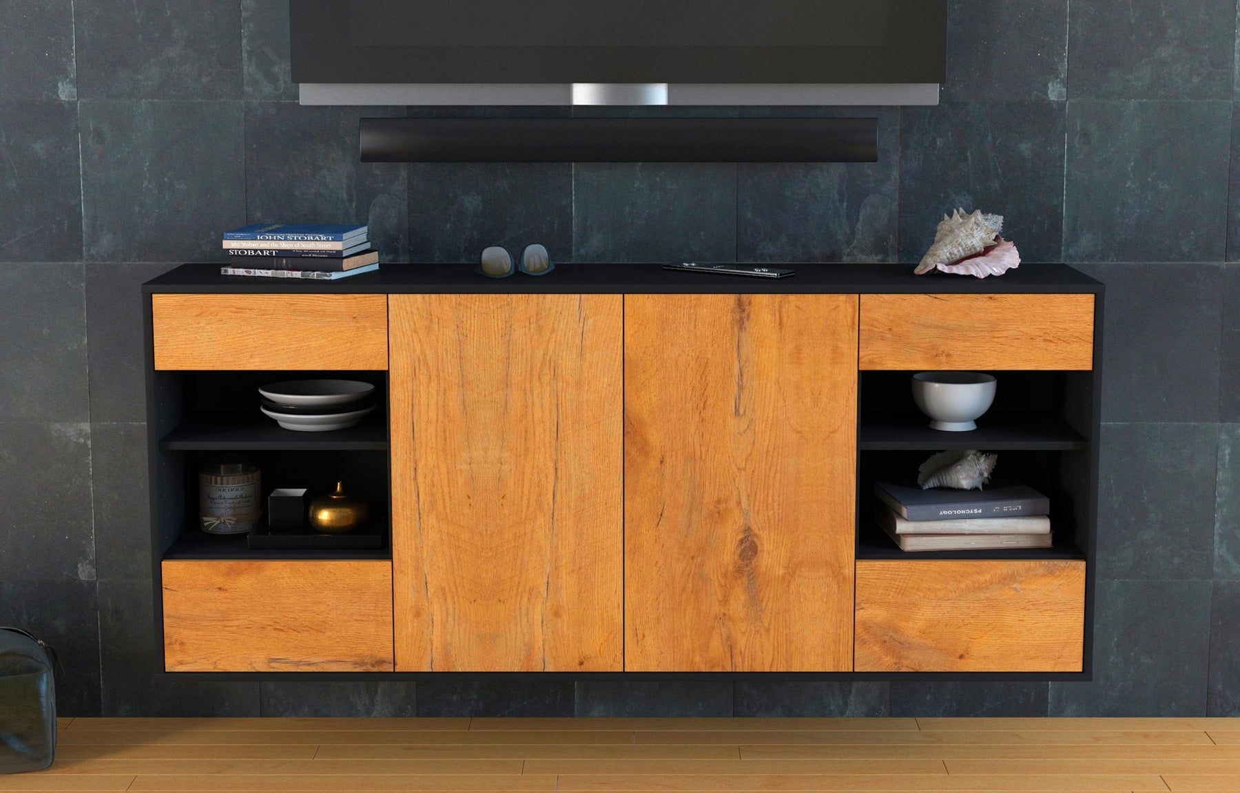 Sideboard Independence, Eiche, hängend (180x79x35cm)