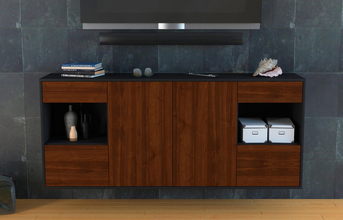 Sideboard Charleston, Walnuss, hängend (180x79x35cm)