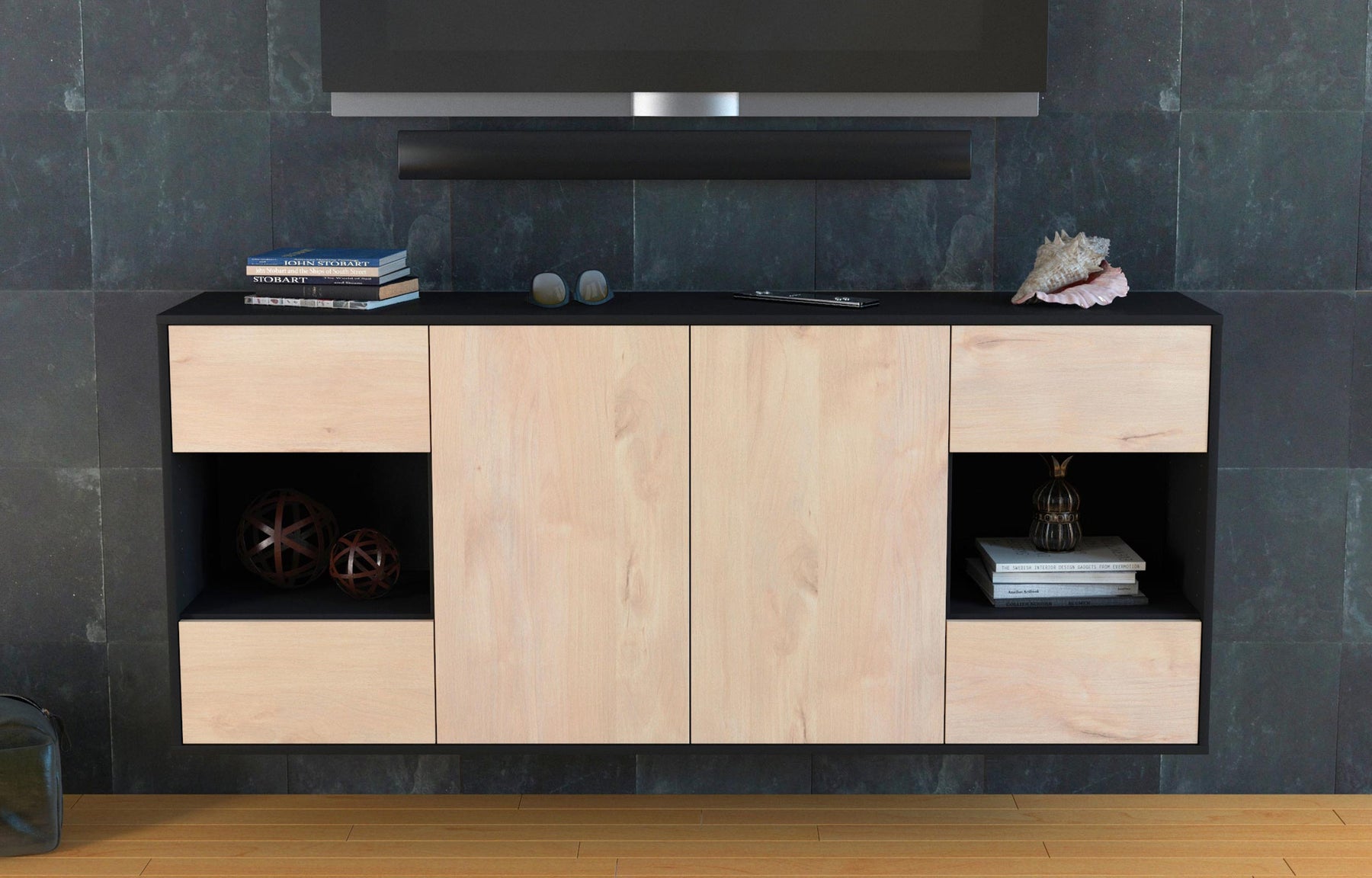 Sideboard Santa Clara, Zeder, hängend (180x79x35cm)