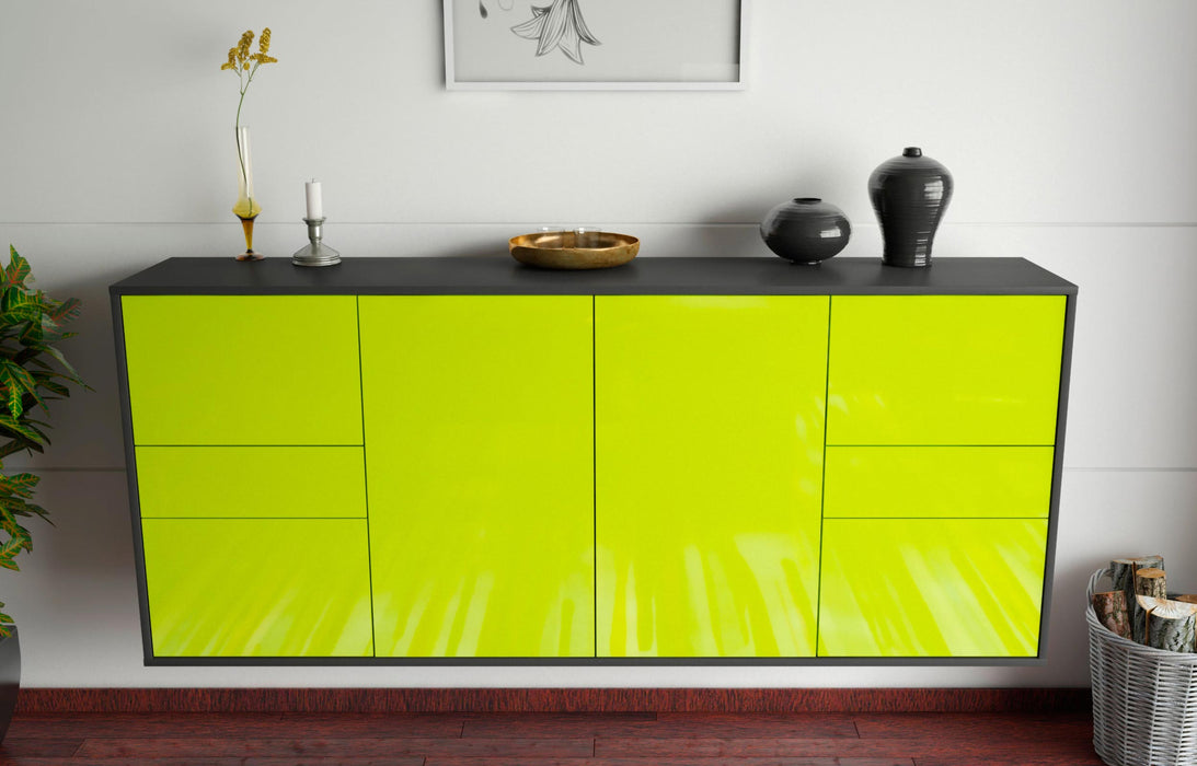 Sideboard Beaumont, Grün, hängend (180x79x35cm)