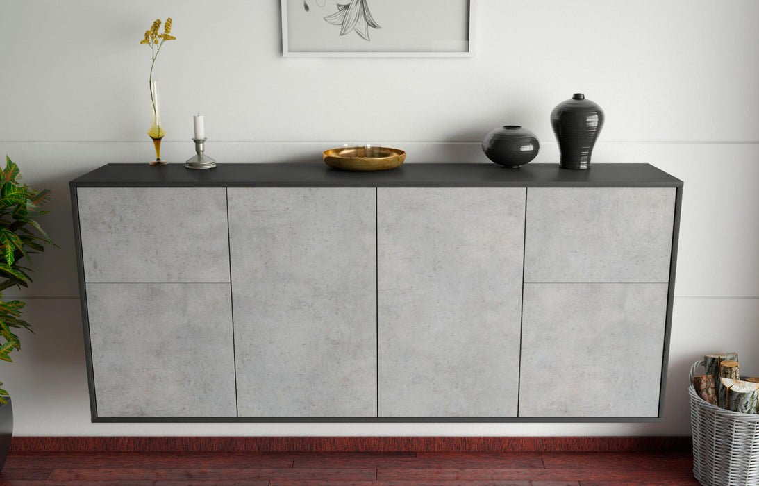 Sideboard Costa Mesa, Beton, hängend (180x79x35cm)