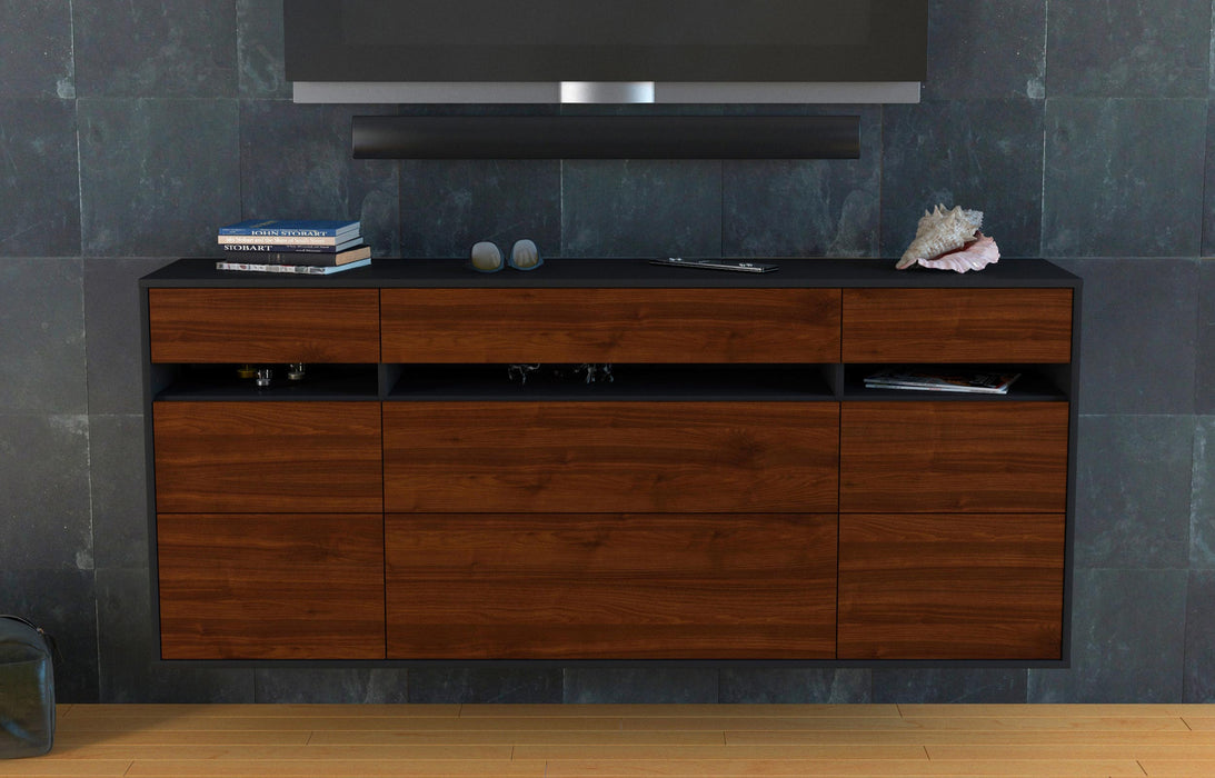 Sideboard Manchester, Walnuss, hängend (180x79x35cm)