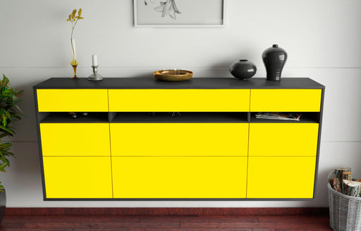 Sideboard Manchester, Gelb, hängend (180x79x35cm)