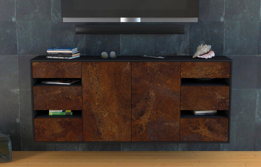 Sideboard Roseville, Rost, hängend (180x79x35cm)