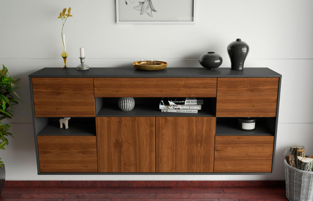 Sideboard Downey, Walnuss, hängend (180x79x35cm)