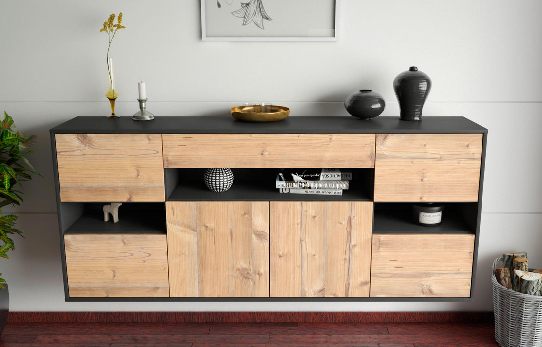 Sideboard Downey, Pinie, hängend (180x79x35cm)