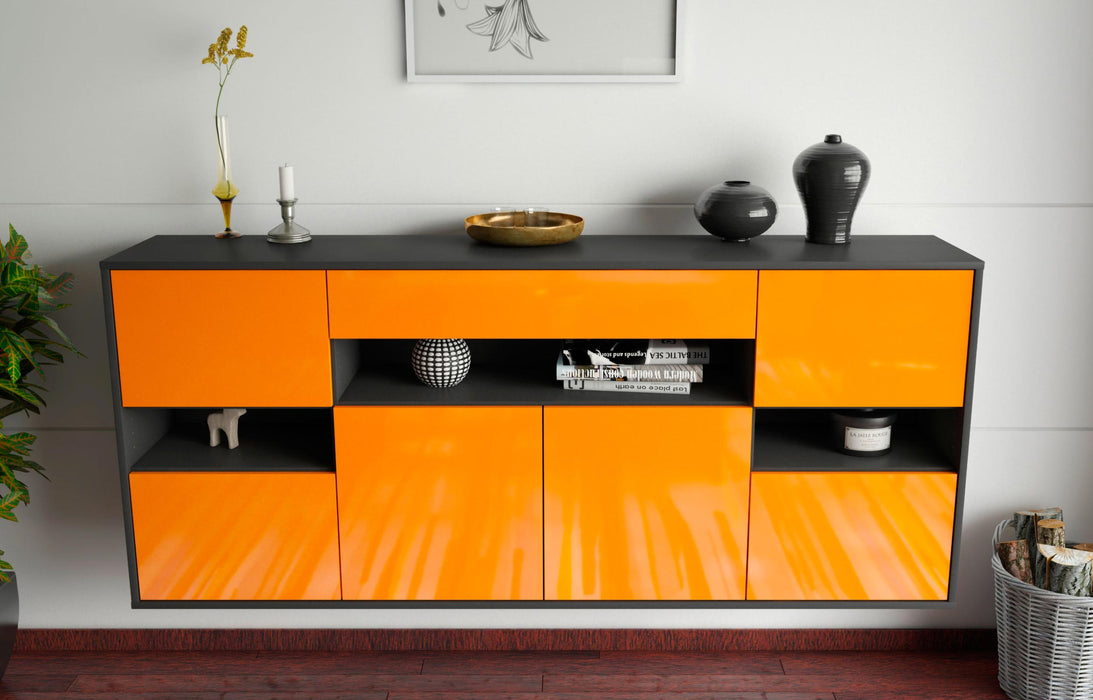 Sideboard Downey, Orange, hängend (180x79x35cm)