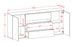 Sideboard McKinney, Beton, hängend (180x79x35cm)