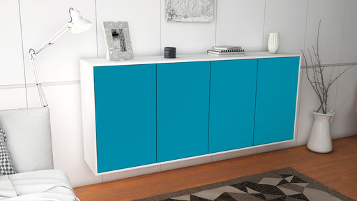 Sideboard Lakewood, Türkis, hängend (180x79x35cm)