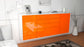 Sideboard Alexandria, Orange, hängend (180x79x35cm)