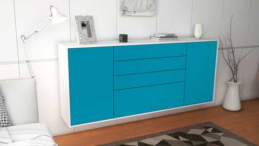 Sideboard Alexandria, Türkis, hängend (180x79x35cm)