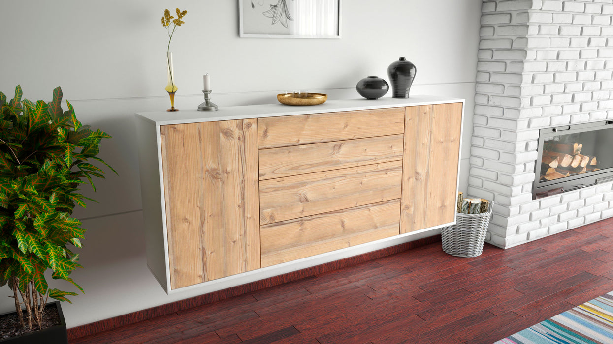 Sideboard Bridgeport, Pinie, hängend (180x79x35cm)