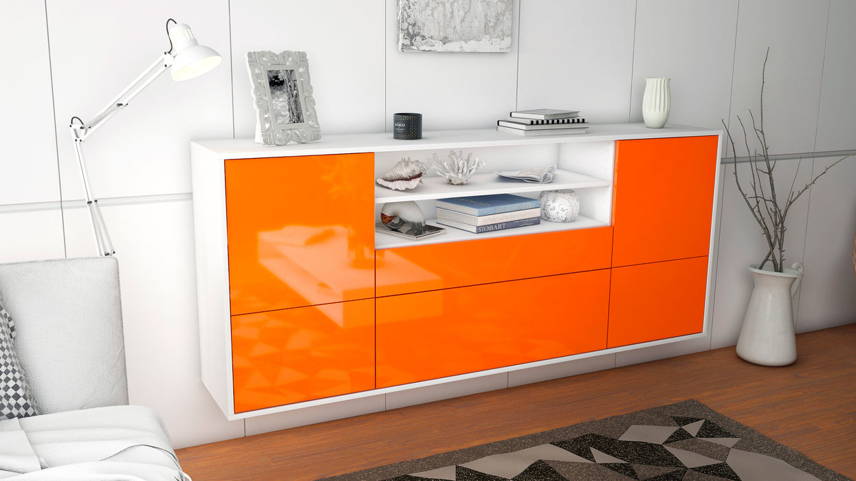 Sideboard Escondido, Orange, hängend (180x79x35cm)