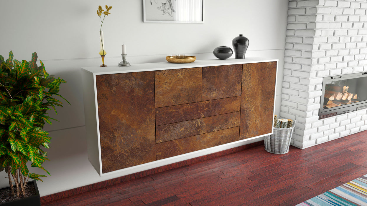 Sideboard Metairie, Rost, hängend (180x79x35cm)